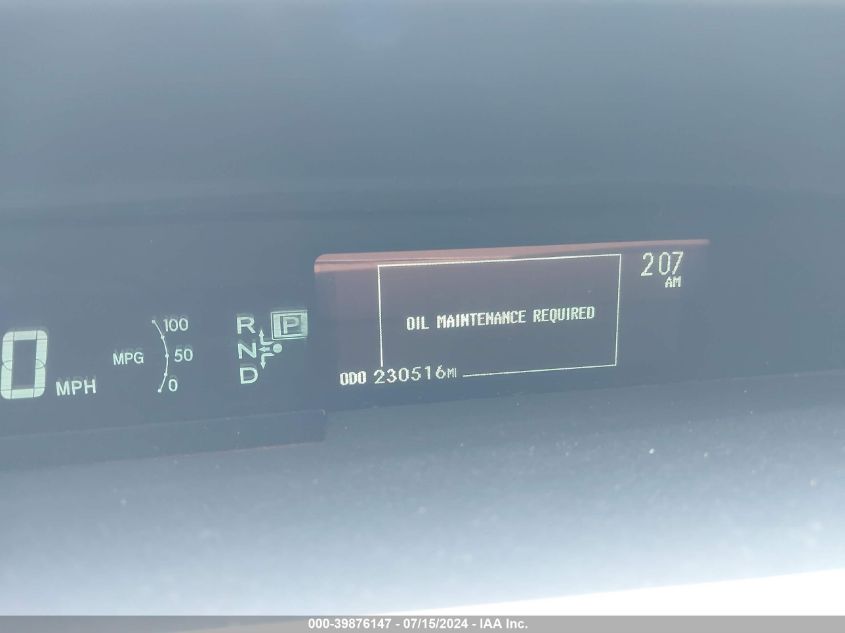 2010 Toyota Prius Ii VIN: JTDKN3DU9A0119224 Lot: 39876147