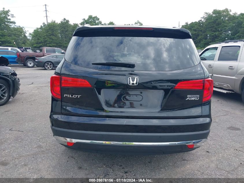 2017 Honda Pilot Touring VIN: 5FNYF6H96HB024341 Lot: 39876156