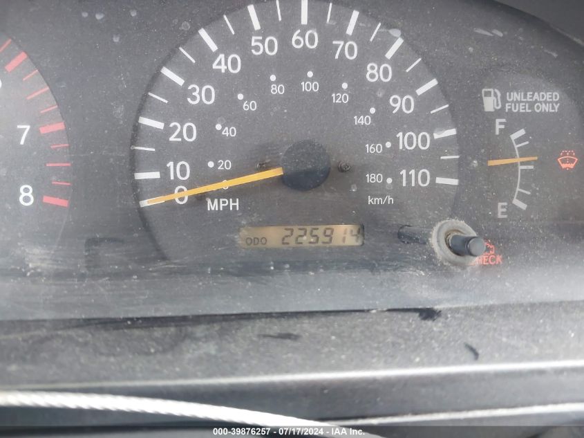 2000 Toyota Tacoma Xtracab Prerunner VIN: 4TASN92N3YZ575879 Lot: 39876257