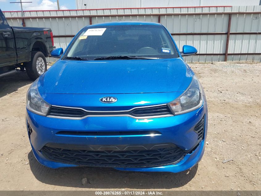 2021 Kia Rio S VIN: 3KPA24AD8ME393301 Lot: 39876265