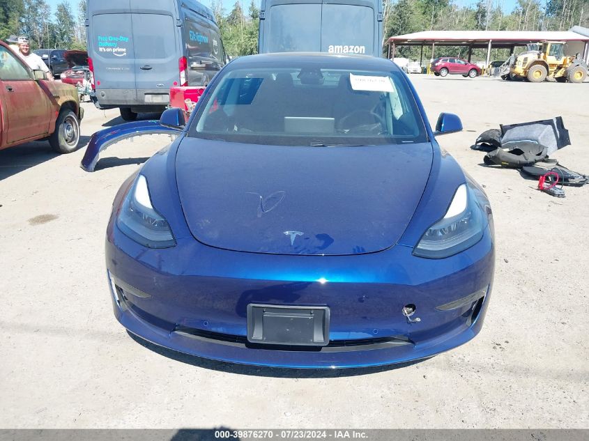 2021 Tesla Model 3 Standard Range Plus Rear-Wheel Drive VIN: 5YJ3E1EA5MF976790 Lot: 39876270