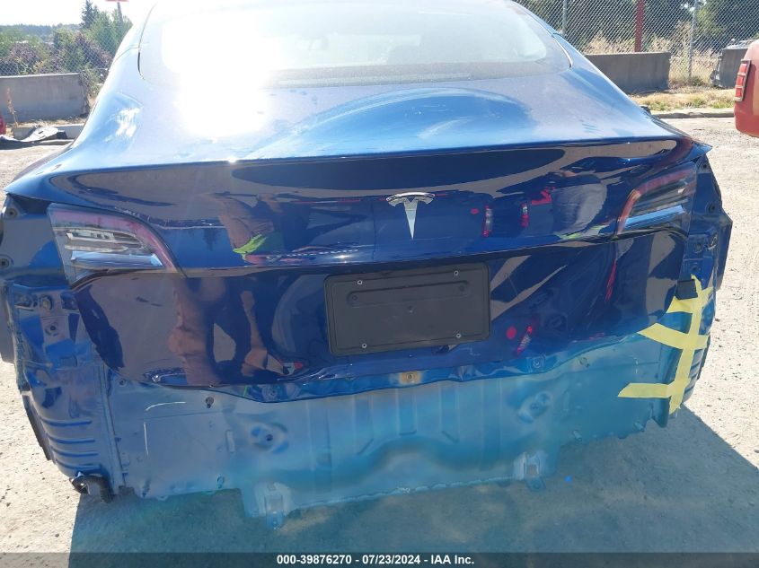 2021 Tesla Model 3 Standard Range Plus Rear-Wheel Drive VIN: 5YJ3E1EA5MF976790 Lot: 39876270