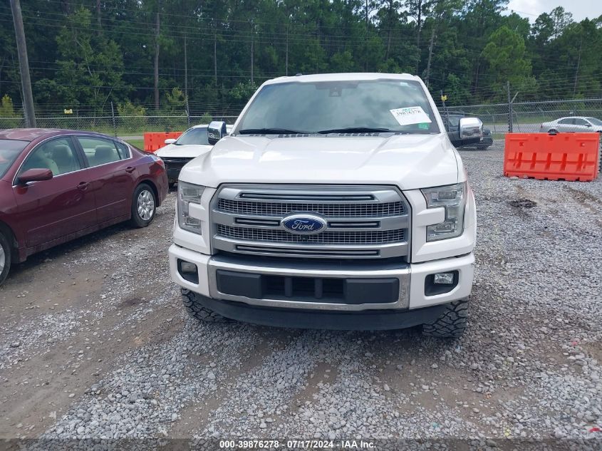 2015 FORD F-150 PLATINUM - 1FTEW1EG6FFA74741