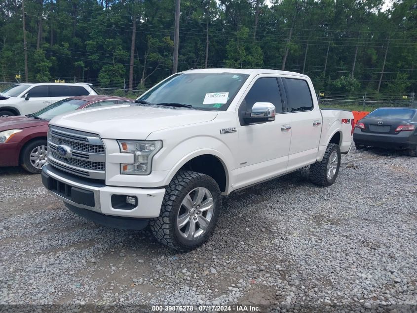 2015 FORD F-150 PLATINUM - 1FTEW1EG6FFA74741