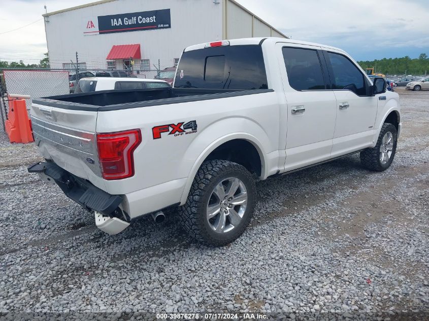 2015 FORD F-150 PLATINUM - 1FTEW1EG6FFA74741