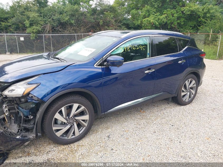 2021 Nissan Murano Sl Fwd VIN: 5N1AZ2CJ5MC101089 Lot: 39876295