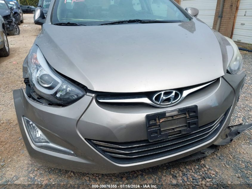 2015 Hyundai Elantra Limited VIN: 5NPDH4AE5FH558501 Lot: 39876355