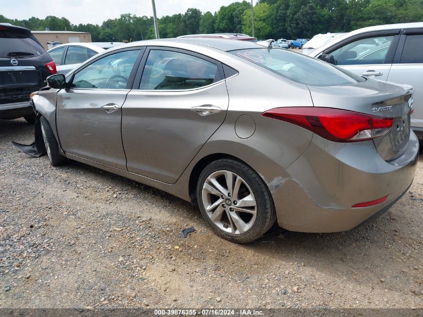 2015 Hyundai Elantra Limited VIN: 5NPDH4AE5FH558501 Lot: 39876355