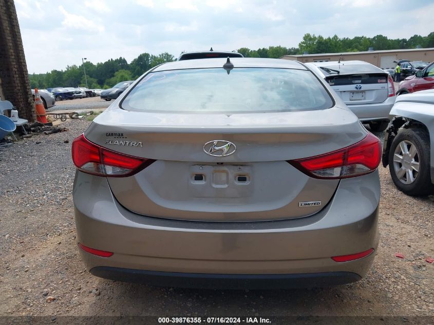 2015 Hyundai Elantra Limited VIN: 5NPDH4AE5FH558501 Lot: 39876355