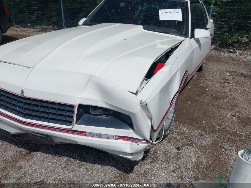 1986 Chevrolet Monte Carlo VIN: 1G1GZ37G4GR166562 Lot: 39876368