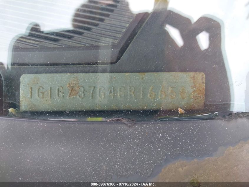 1986 Chevrolet Monte Carlo VIN: 1G1GZ37G4GR166562 Lot: 39876368