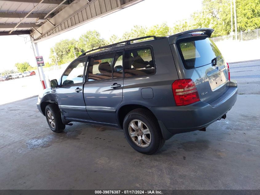2003 Toyota Highlander Limited VIN: JTEHF21A330146946 Lot: 39876387
