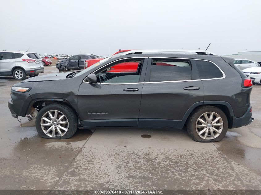 2014 Jeep Cherokee Limited VIN: 1C4PJLDS8EW245254 Lot: 39876418