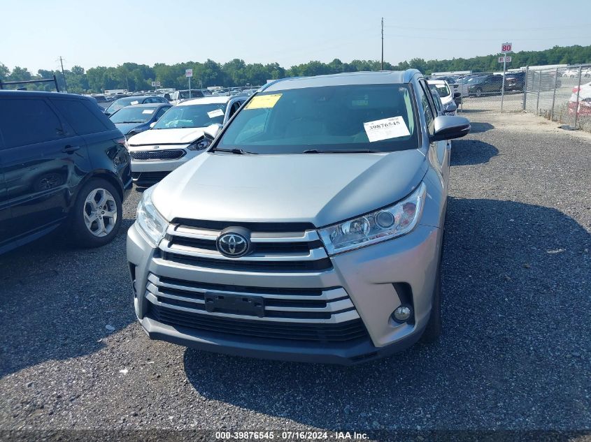 2017 Toyota Highlander Xle VIN: 5TDJZRFH4HS430084 Lot: 39876545