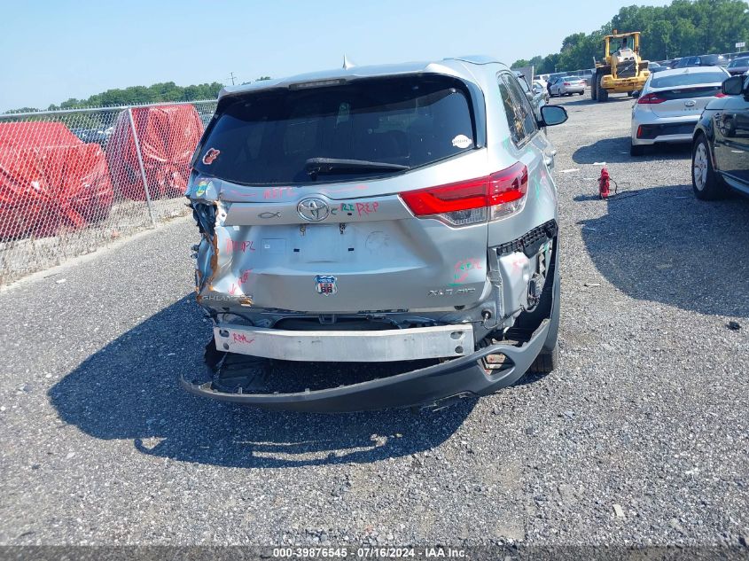 2017 Toyota Highlander Xle VIN: 5TDJZRFH4HS430084 Lot: 39876545