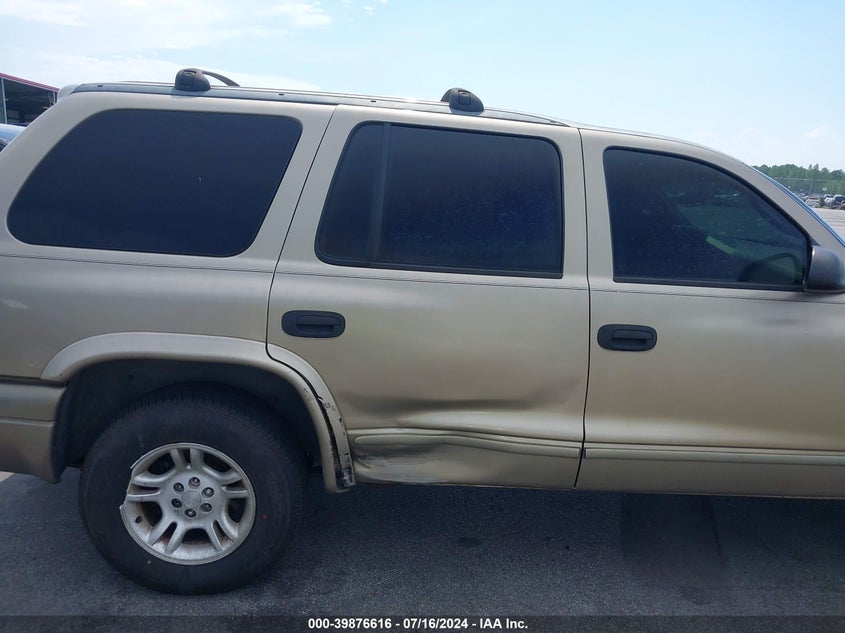 2003 Dodge Durango Slt VIN: 1D4HR48N03F552327 Lot: 39876616