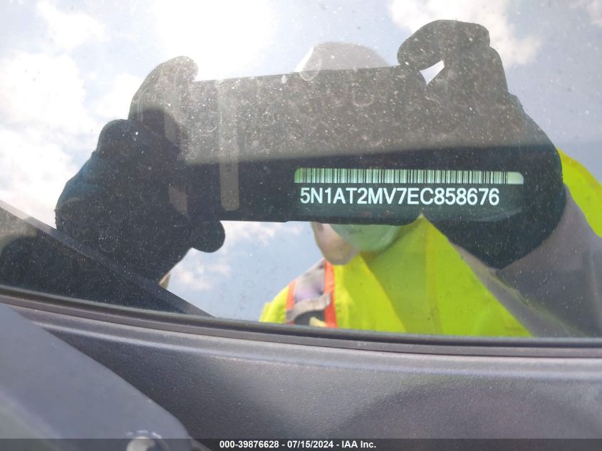 2014 Nissan Rogue Sv VIN: 5N1AT2MV7EC858676 Lot: 39876628