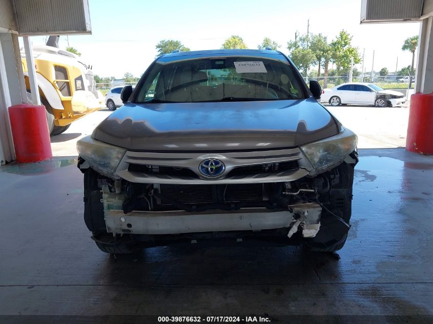2012 Toyota Highlander Hybrid Limited VIN: JTEDC3EH5C2009001 Lot: 39876632