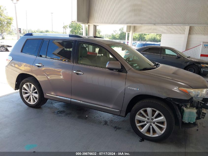 2012 Toyota Highlander Hybrid Limited VIN: JTEDC3EH5C2009001 Lot: 39876632