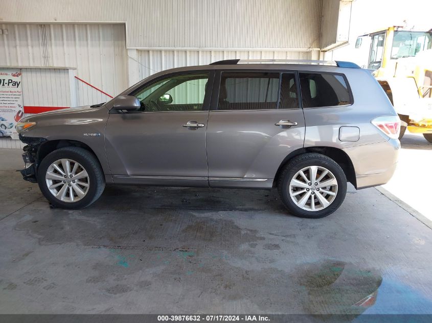 2012 Toyota Highlander Hybrid Limited VIN: JTEDC3EH5C2009001 Lot: 39876632