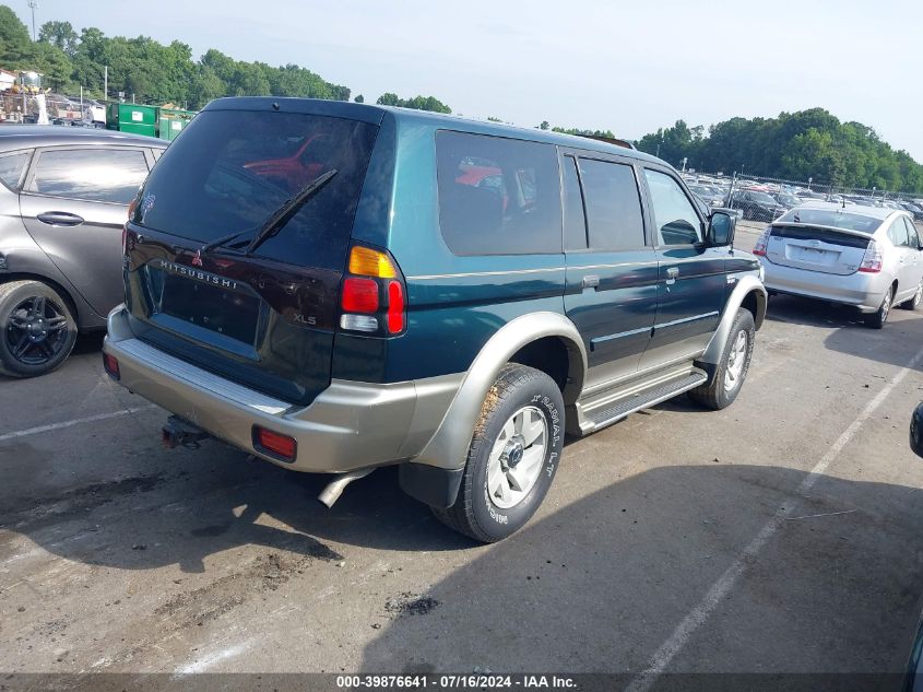 2000 Mitsubishi Montero Sport Ls/Xls VIN: JA4MT31HXYP054059 Lot: 39876641