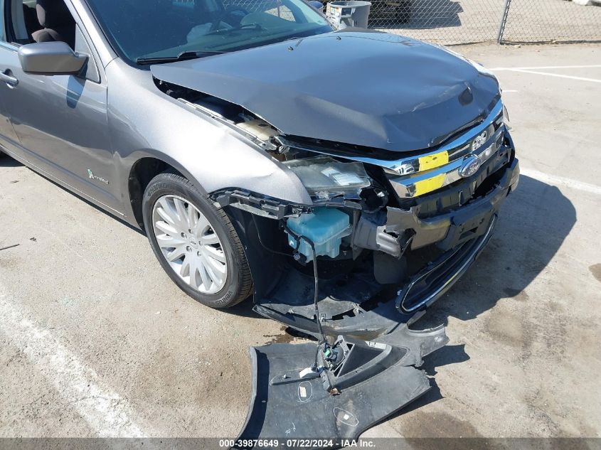 2012 Ford Fusion Hybrid VIN: 3FADP0L39CR262449 Lot: 39876649