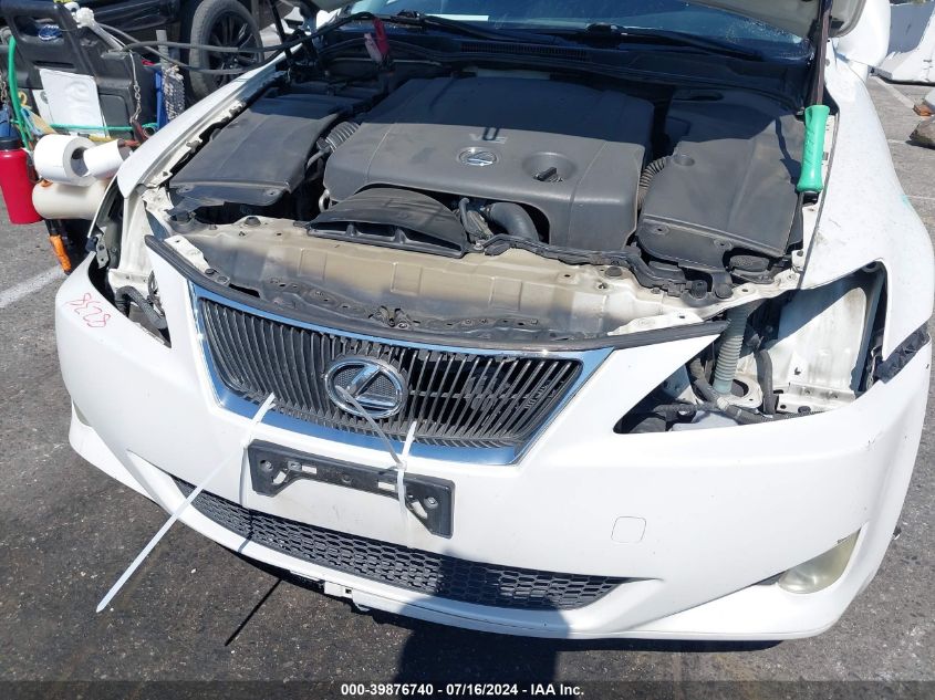 2007 Lexus Is 250 VIN: JTHBK262972055230 Lot: 39876740