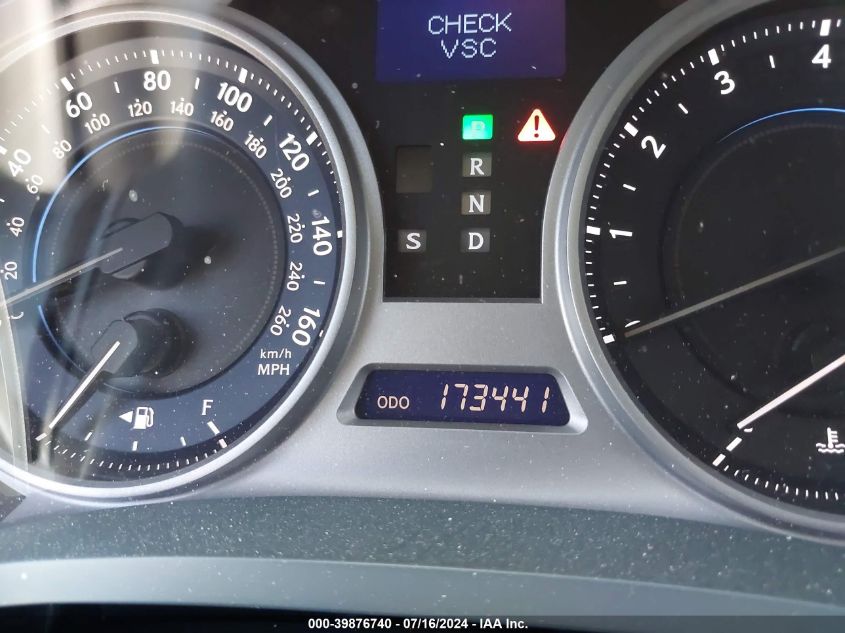 2007 Lexus Is 250 VIN: JTHBK262972055230 Lot: 39876740