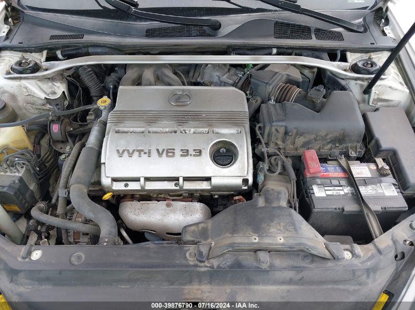 2005 Lexus Es 330 VIN: JTHBA30G555092882 Lot: 39876790