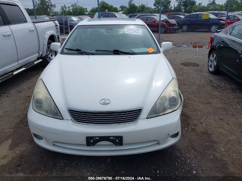 2005 Lexus Es 330 VIN: JTHBA30G555092882 Lot: 39876790