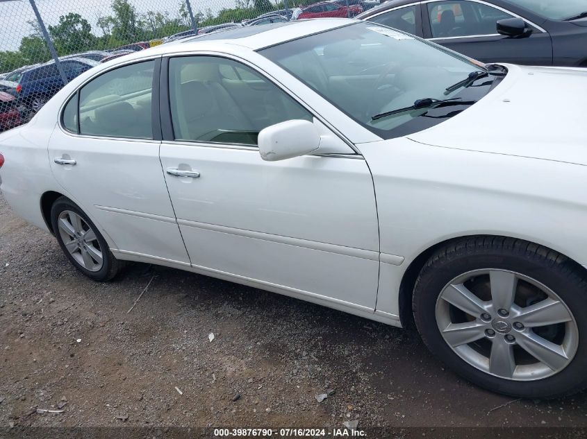 2005 Lexus Es 330 VIN: JTHBA30G555092882 Lot: 39876790