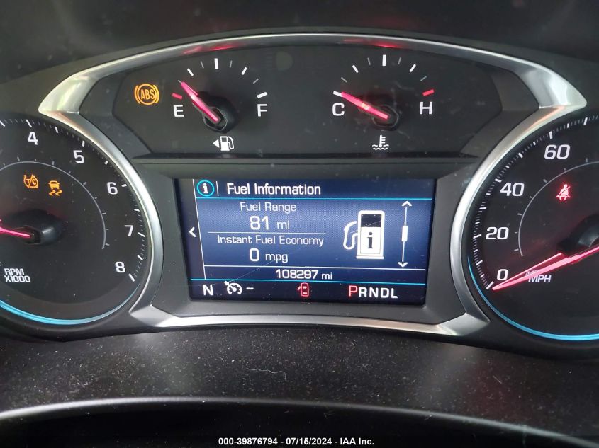 2019 Chevrolet Equinox Lt VIN: 2GNAXKEV8K6201842 Lot: 39876794