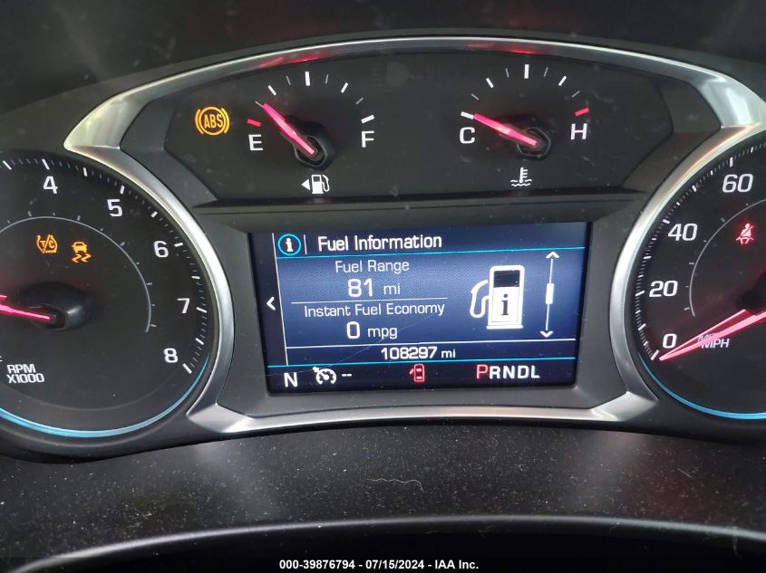 2019 Chevrolet Equinox Lt VIN: 2GNAXKEV8K6201842 Lot: 39876794