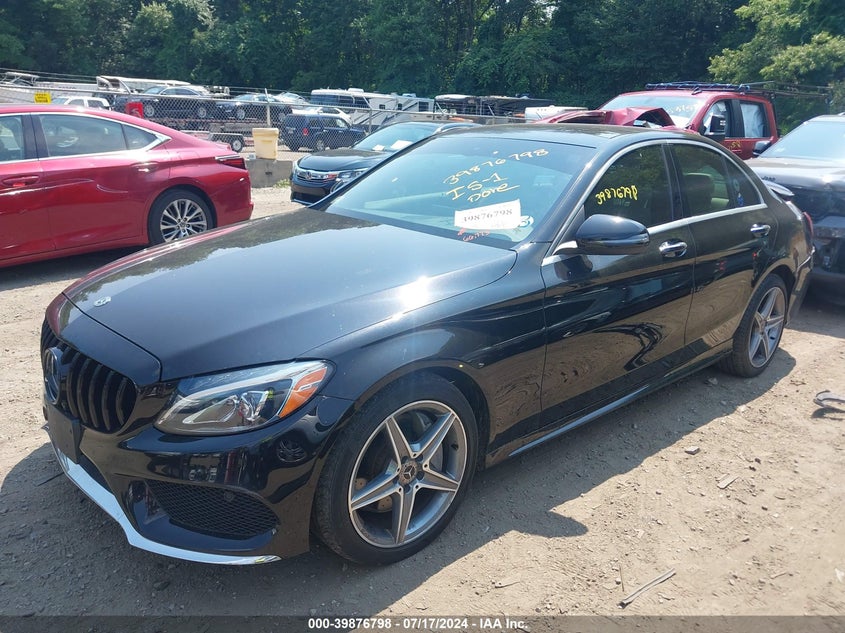 VIN WDDWF4KB6JR378177 2018 MERCEDES-BENZ C 300 4MATIC