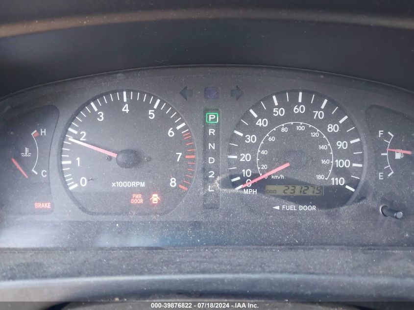 2000 Toyota Sienna Le VIN: 4T3ZF13C8YU279366 Lot: 39876822