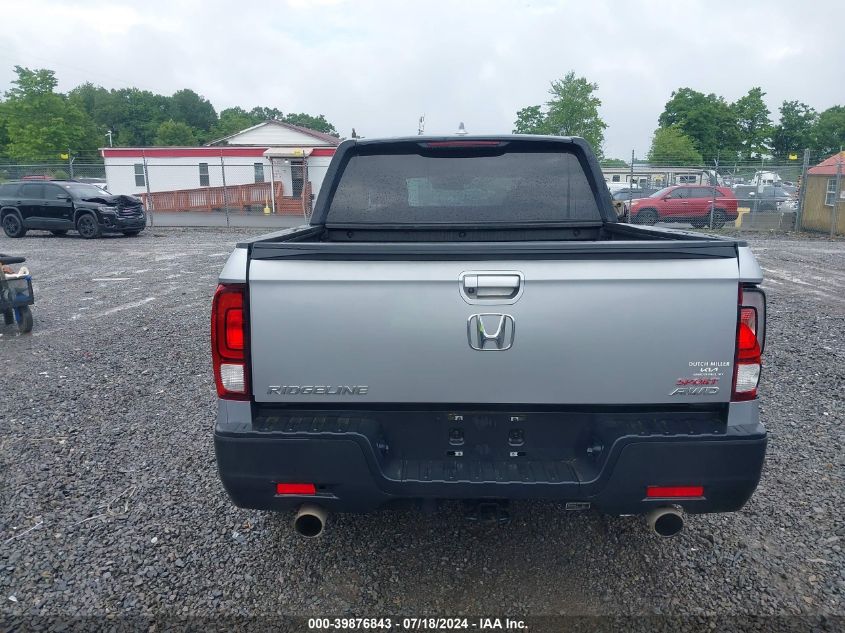 2021 Honda Ridgeline Awd Sport VIN: 5FPYK3F10MB016762 Lot: 39876843