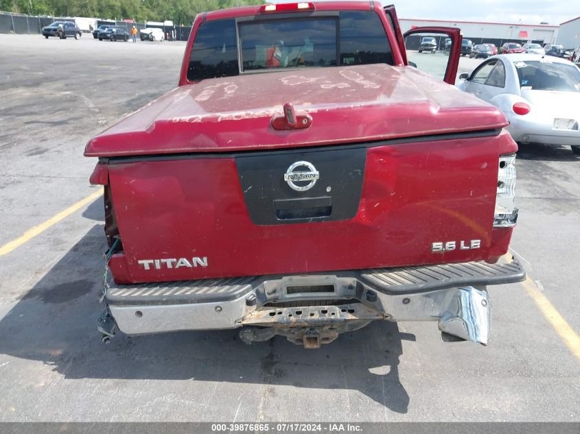 2007 Nissan Titan Le VIN: 1N6BA07A97N204374 Lot: 39876865