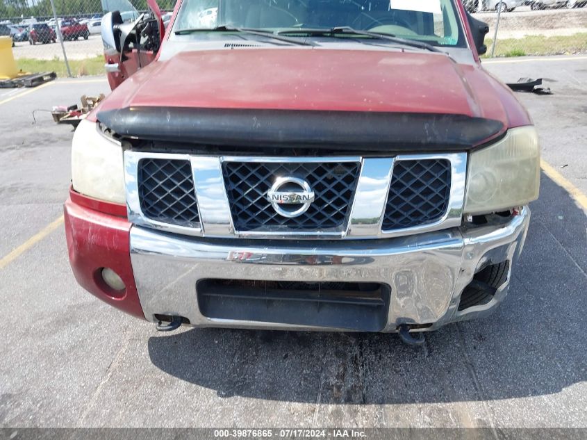 2007 Nissan Titan Le VIN: 1N6BA07A97N204374 Lot: 39876865