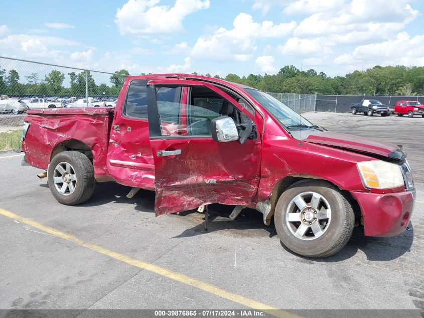 2007 Nissan Titan Le VIN: 1N6BA07A97N204374 Lot: 39876865