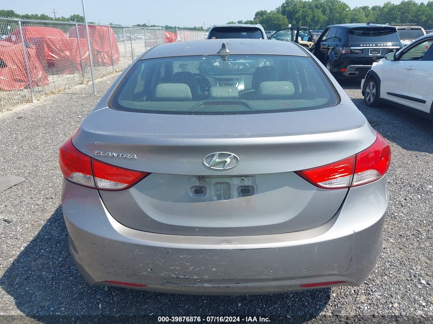 2012 Hyundai Elantra Gls (Ulsan Plant) VIN: KMHDH4AE4CU259191 Lot: 39876876