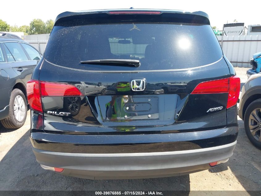 2017 Honda Pilot Ex-L VIN: 5FNYF6H7XHB102733 Lot: 39876885