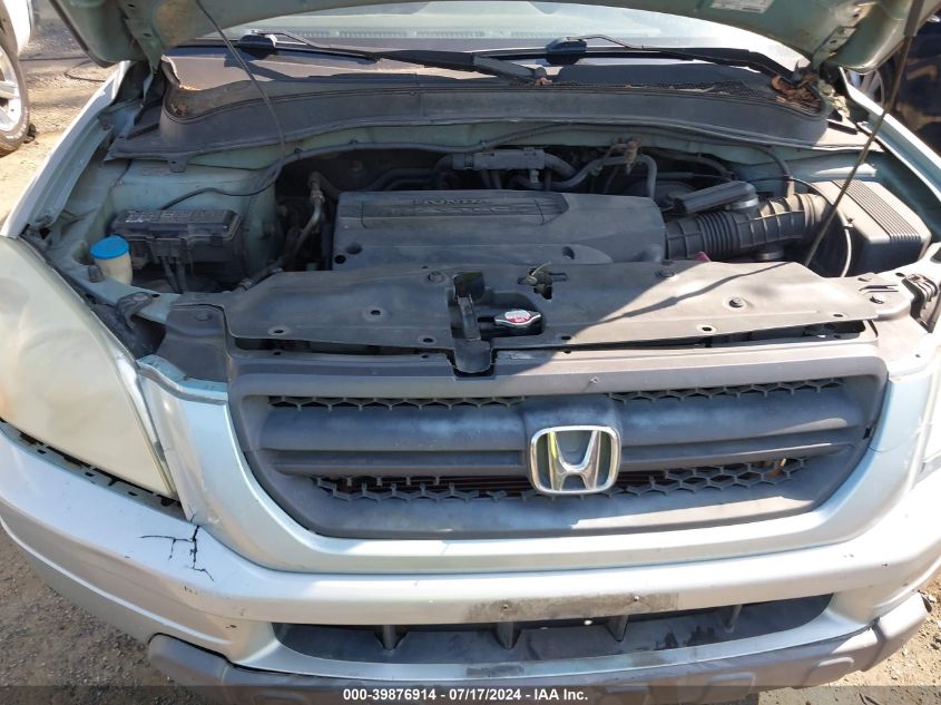 2003 Honda Pilot Exl VIN: 2HKYF18793H533996 Lot: 39876914