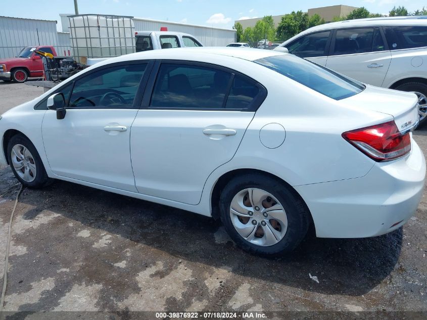 2013 Honda Civic Lx VIN: 19XFB2F50DE044807 Lot: 39876922