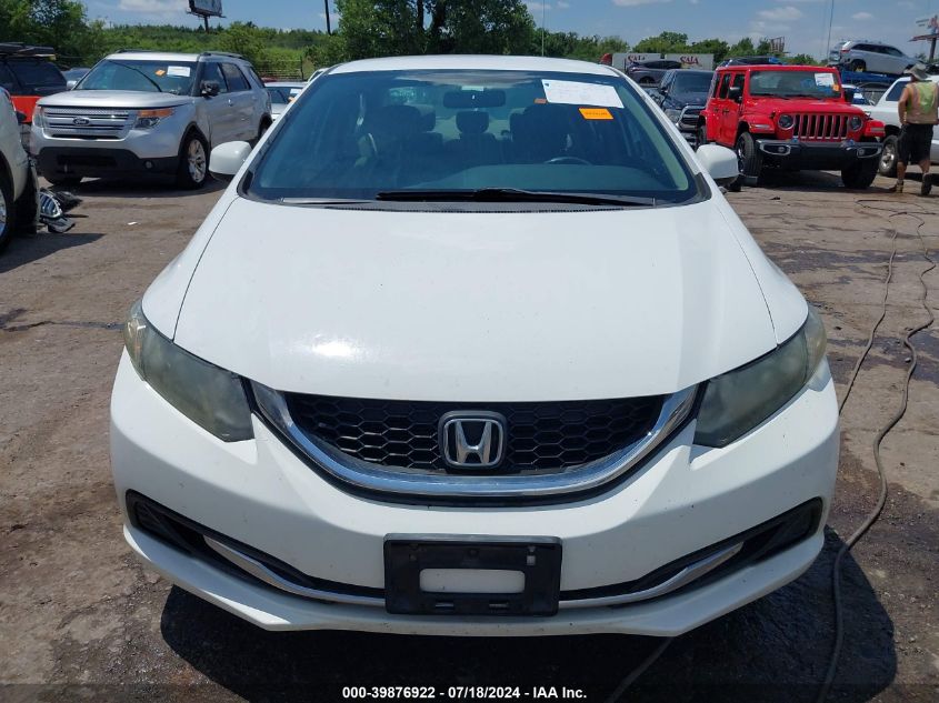 2013 Honda Civic Lx VIN: 19XFB2F50DE044807 Lot: 39876922