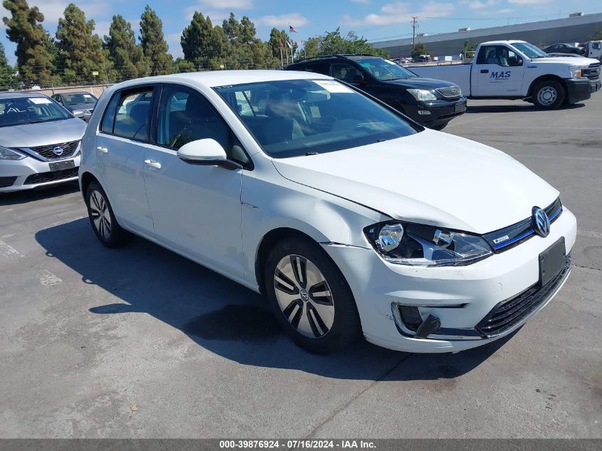 2016 Volkswagen E-Golf Se VIN: WVWKP7AU6GW910709 Lot: 39876924