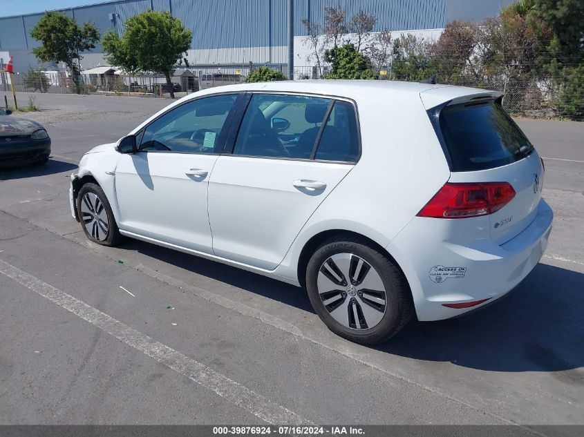 2016 Volkswagen E-Golf Se VIN: WVWKP7AU6GW910709 Lot: 39876924