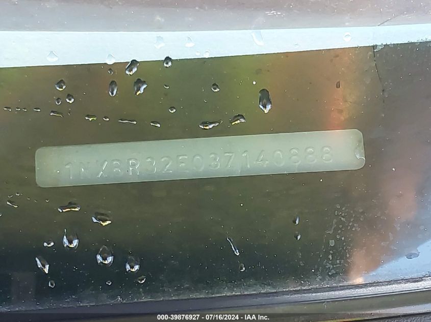 2003 Toyota Corolla Ce VIN: 1NXBR32E03Z140888 Lot: 39876927