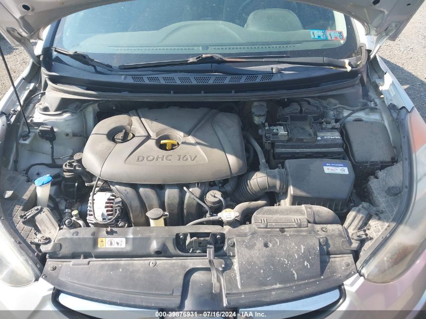 2012 Hyundai Elantra Gls (Ulsan Plant) VIN: KMHDH4AE7CU456646 Lot: 39876931