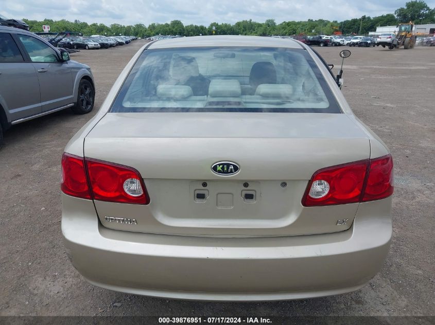 2006 Kia Optima Ex (New)/Lx (New) VIN: KNAGE123765040596 Lot: 39876951