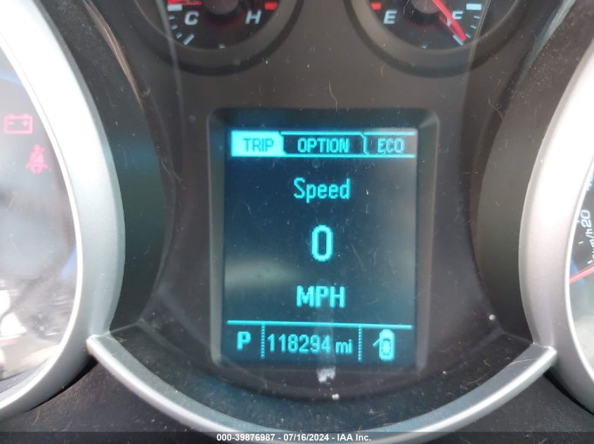 2013 Chevrolet Cruze Eco Auto VIN: 1G1PH5SB3D7168613 Lot: 39876987